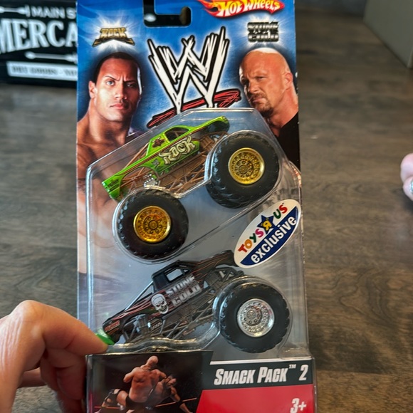 2007 sealed package The Rock & Stone Cold Monster Trucks - 2 pack